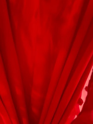Abito lungo foderato rosso
