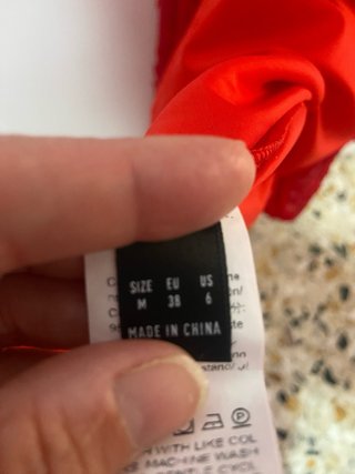 Abito lungo foderato rosso