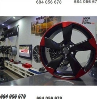 Llanta  Rotor Red Candy Audi