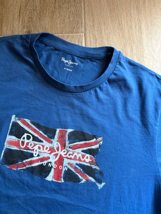 Camiseta Pepe Jeans London Union Jack Azul