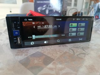 Radio Coche Pantalla Táctil BT USB 1DIN