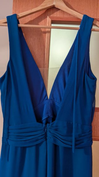 Vestido largo azul de fiesta