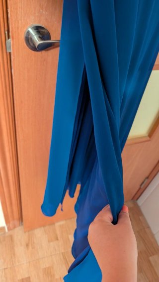 Vestido largo azul de fiesta