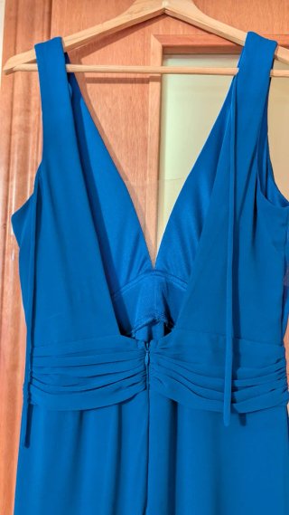 Vestido largo azul de fiesta