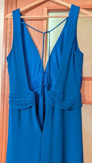 Vestido largo azul de fiesta
