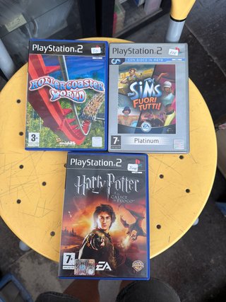 Giochi PS2: RollerCoaster World, Sims, Harry Potte