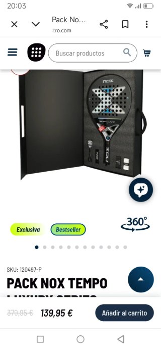 Pala de pádel NOX Tempo