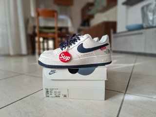 Nike Air Force 1 '07 LV8 Bianco/Blu 42