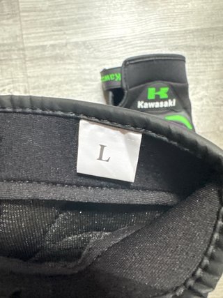 Guantes Moto Kawasaki Talla L Negro/Verde.