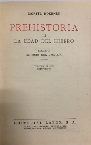 La edad del hierro. Ed. Labor. 1945. Como nuevo
