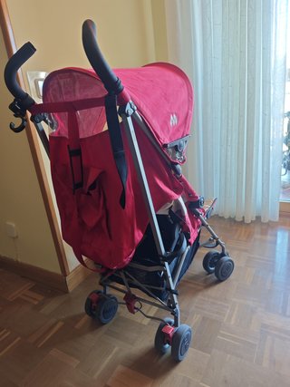 Silla de paseo Maclaren roja