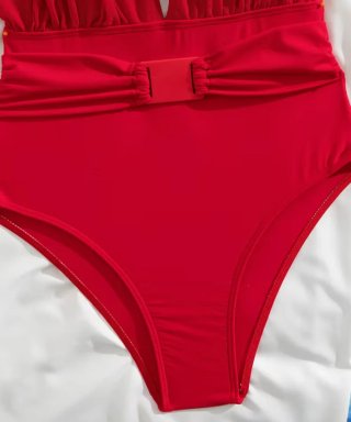 Bañador rojo mujer talla L