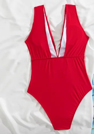 Bañador rojo mujer talla L