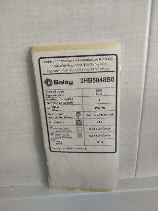 Horno Balay 3HB5848B0 poco uso muy bien cuidado