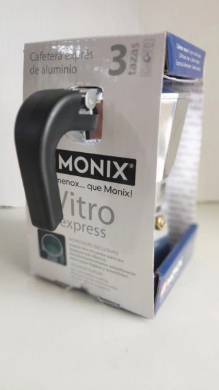 Cafetera aluminio MONIX 3 Tazas