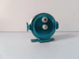 Carrete pesca cebo mini azul eléctrico