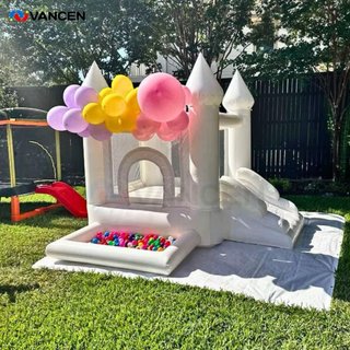 Castillo Hinchable Blanco con Piscina de Bolas