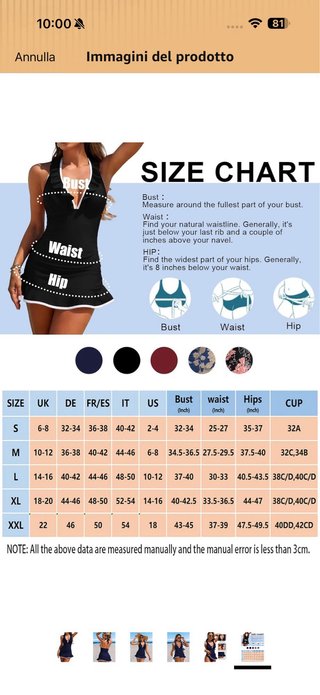 Tankini due pezzi blu