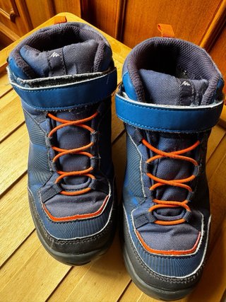Botas Quechua niño azul y naranja