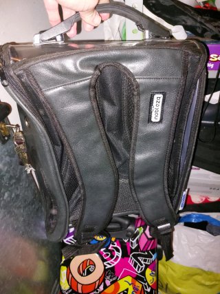 Mochila transportín para mascotas transparente