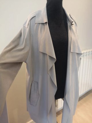 Chaqueta Mango Ligera Talla M/L Gris