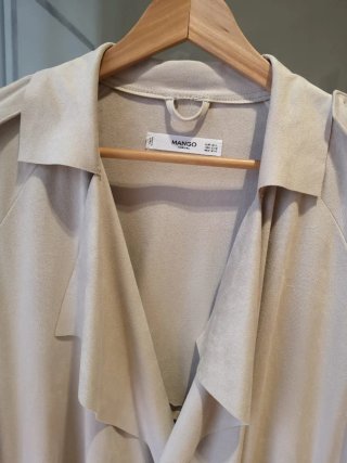 Chaqueta Mango Ligera Talla M/L Gris