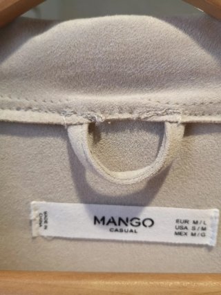 Chaqueta Mango Ligera Talla M/L Gris