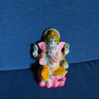 Figura Ganesha Pintada a Mano