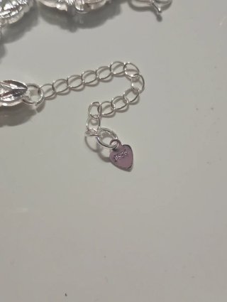 Pulsera de plata con eslabones