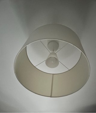 Lámpara de techo gris y blanca x2