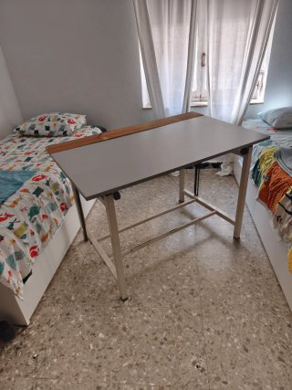 Mesa de dibujo inclinable madera y metal