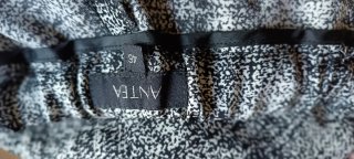 Pantalón Antea Talla 46 Negro/Gris