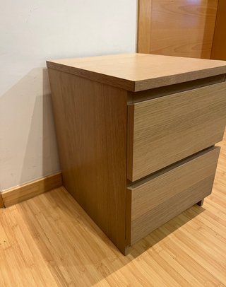 Cómoda Malm Ikea, Roble