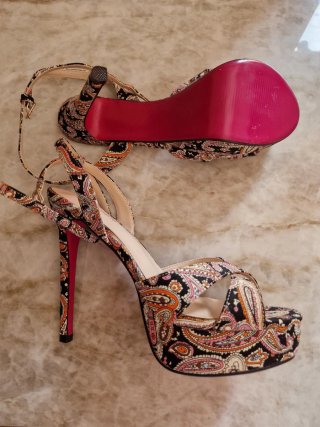 Sandalias Colour Cherie tacón multicolor