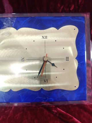 Reloj decorativo bodas anillos oro