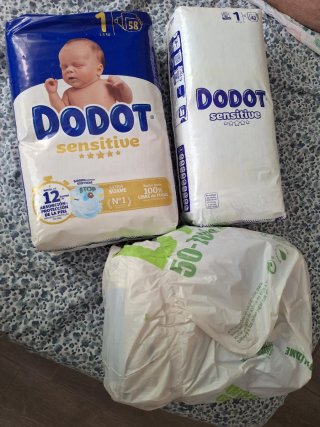 Pañales Dodot Sensitive Talla 1 (2-5 kg)