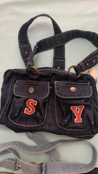 Set 3 borse jeans donna