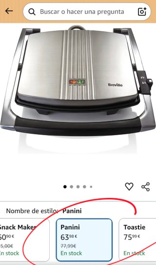 Sandwichera Breville VST026 2000W