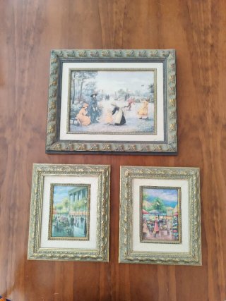Conjunto de 3 cuadros decorativos