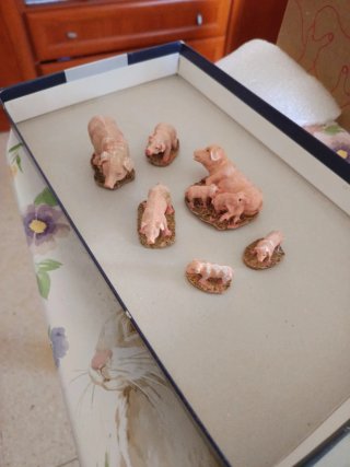 Cerditos Belén figuras decorativas