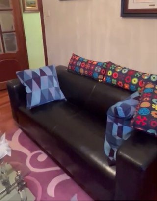 Sofá Klippan Ikea Negro Piel