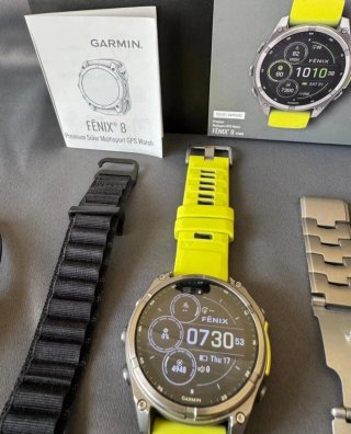 Garmin Fénix 8 47mm Plata/Amarillo