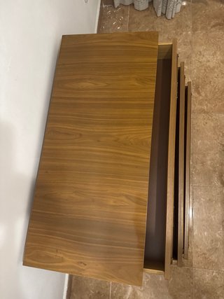 Cómoda de madera con 3 cajones