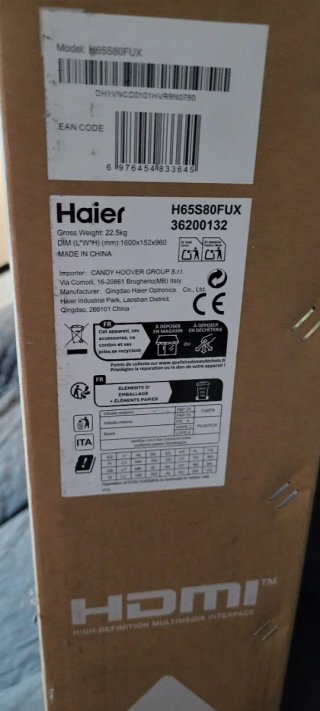 Smart TV QLED 65" - Haier S80F (Nueva)