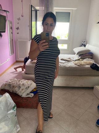 Vestito a righe taglia unica