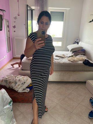 Vestito a righe taglia unica