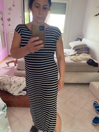 Vestito a righe taglia unica
