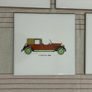 Set 7 Azulejos Vintage Coches Antiguos