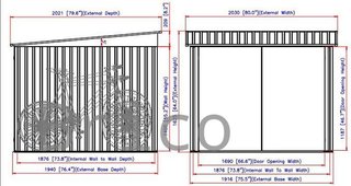 Caseta Metálica Guarda Bicicletas 202x196x140 cm - Duramax