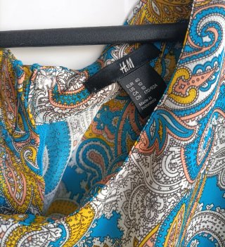 Vestido estampado manga larga